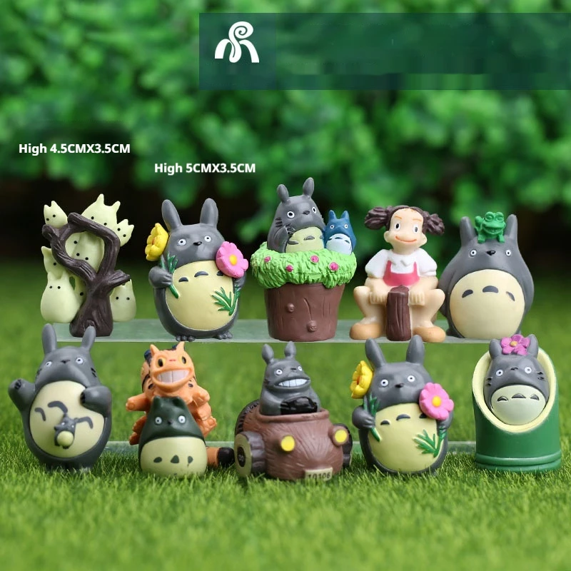 Neue Miyazaki Hayao Hexe Kiki Totoro Handgemachte Micro Landschaft Gesichtslosen Männliche Handgemachte Anime Blind Box Desktop Dekorationen Geschenke