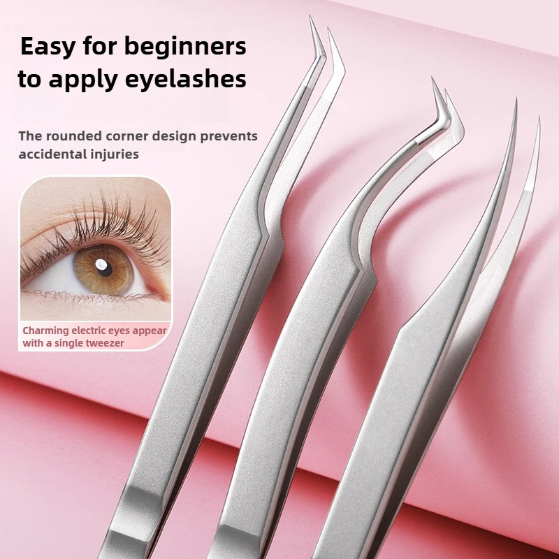 High Precision Eyelash Tweezers Beauty Eyelash Professional Grafting Eyelash High-Precision Flowering Tweezers
