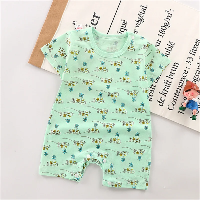 WUDIMIQI Baby Romper 2021 Summer New Toddler\'s Short Sleeve Cotton  Baby Clothes Newborn Boys Girls Jumpsuit&clothing3M to 18M