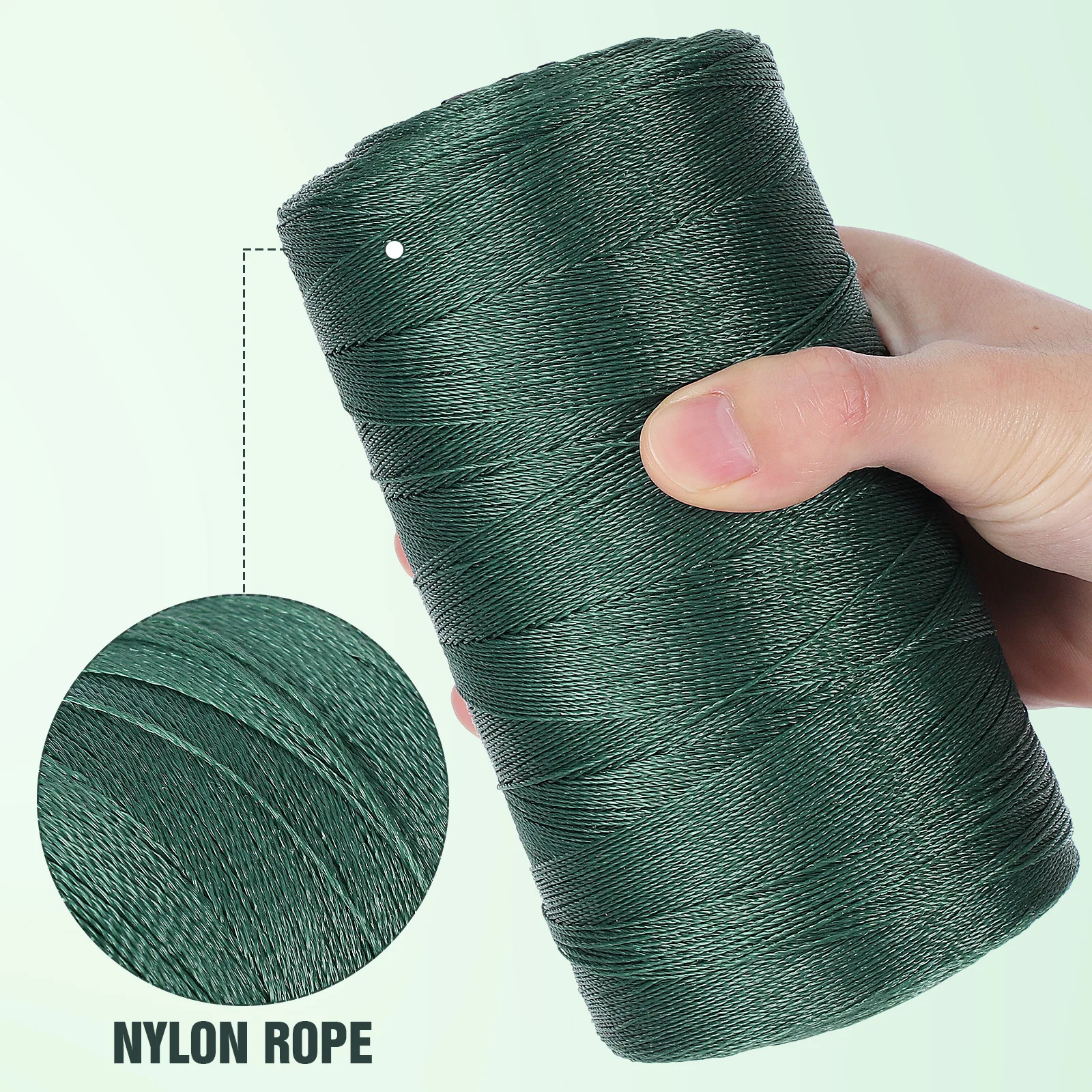 1 لفة مضفر خيط صنارة الصيد حبل نايلون متعدد الاستخدام خيوط سلسلة لصيد الأسماك صافي إصلاح الروبيان المعاوضة حبل أداة تخييم في الهواء الطلق #6