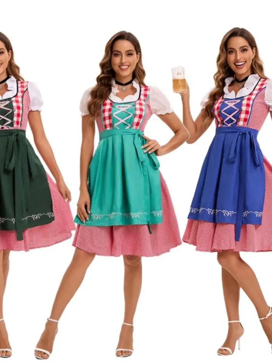 

New Women's Mh Festival Costume Bavarian National Beer Carnival Stage Performance Clothes Ethnic Stage Performance Outfits