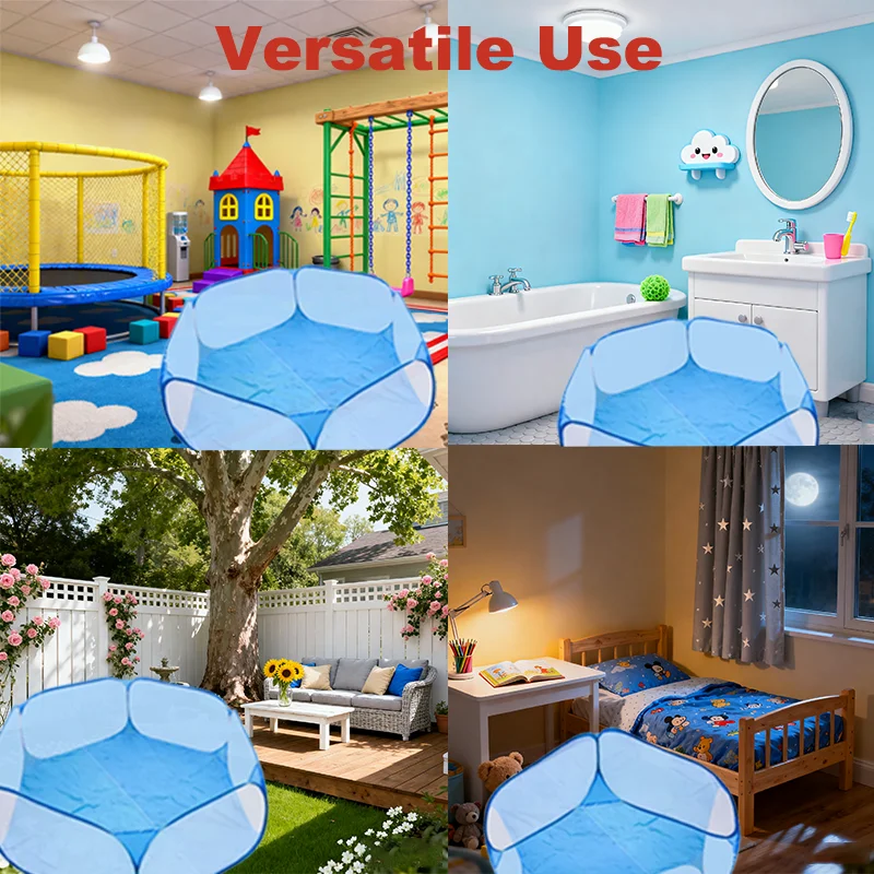 120 centimetri Esagonale Per Bambini Piscina di Palline Maglia Recinzione Tenda Portatile Pieghevole Versatile Parco Giochi Per Bambini Cortile Interno Giardino Gioco Per Bambini Box