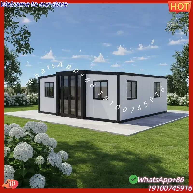 2026CE Cheap 2 Bedrooms Container Houses Portable Prefabricated Tiny Homes Prefab House Modular Container Restaurant