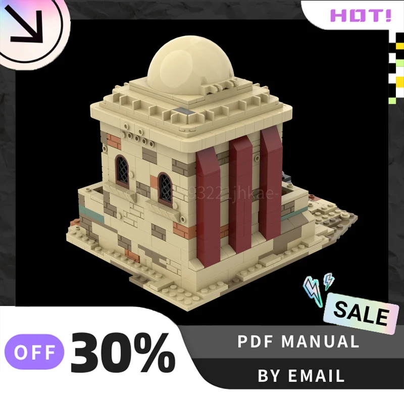 [682ชิ้น] บ้านโมเดล MOC แบบกำหนดเองบนดาวตาทูอีน # ชุดตัวต่อสร้างสรรค์ 3 ชิ้น ของเล่น STEM ชุดประกอบแบบ DIY ของขวัญวันเกิด