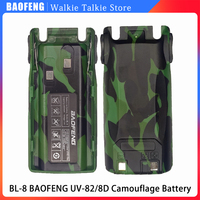 1/2Pcs BL-8 Camouflage Walkie Talkie Battery For BAOFENG UV-82 UV-8D UV-82HP UV-89 UV-82HX Two Way Radios 2800mAh 7.4V Original