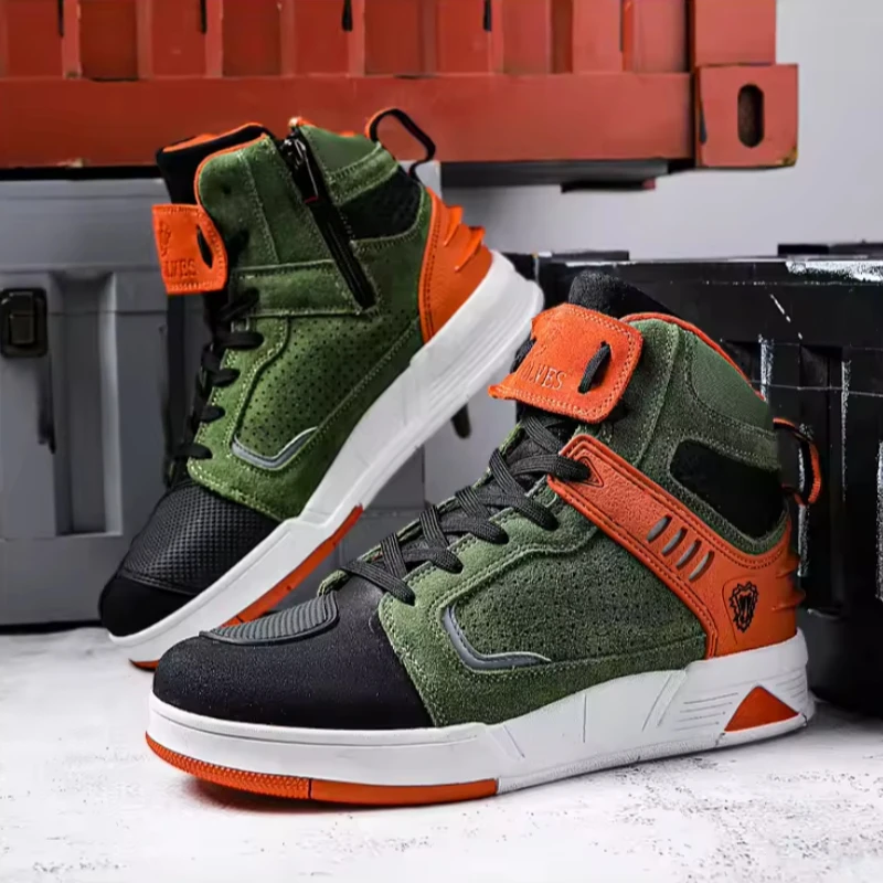 JG.WOLVES Motorcyclist Shoes Anti-slip Motorcycle Boots Men Motorbike Sneaker Microfiber Leather Touring Boots Botas Moto
