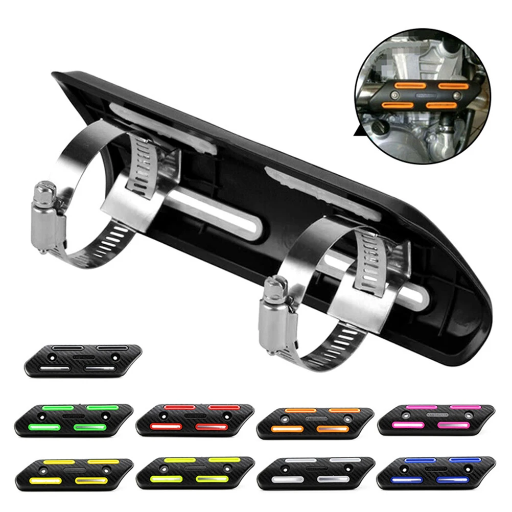 

Exhaust Pipe Anti-scalding Cover Downpipe Wrap Refit Heat Insulated Shield Orange