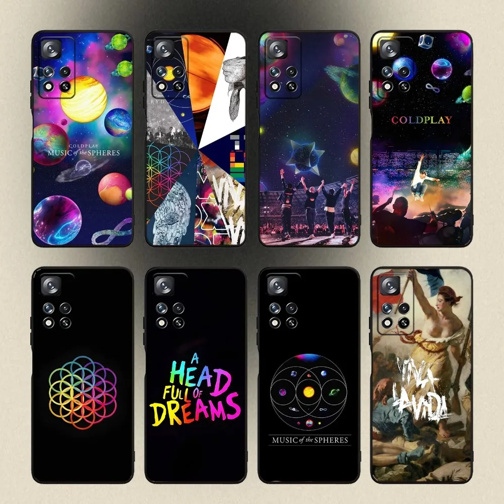 Band C-COLDPLAYS Phone Case For Samsung Galaxy A20,A21s,A22,A31,A32,A52,A53,A72,73,A80,A91 Soft Black Cover