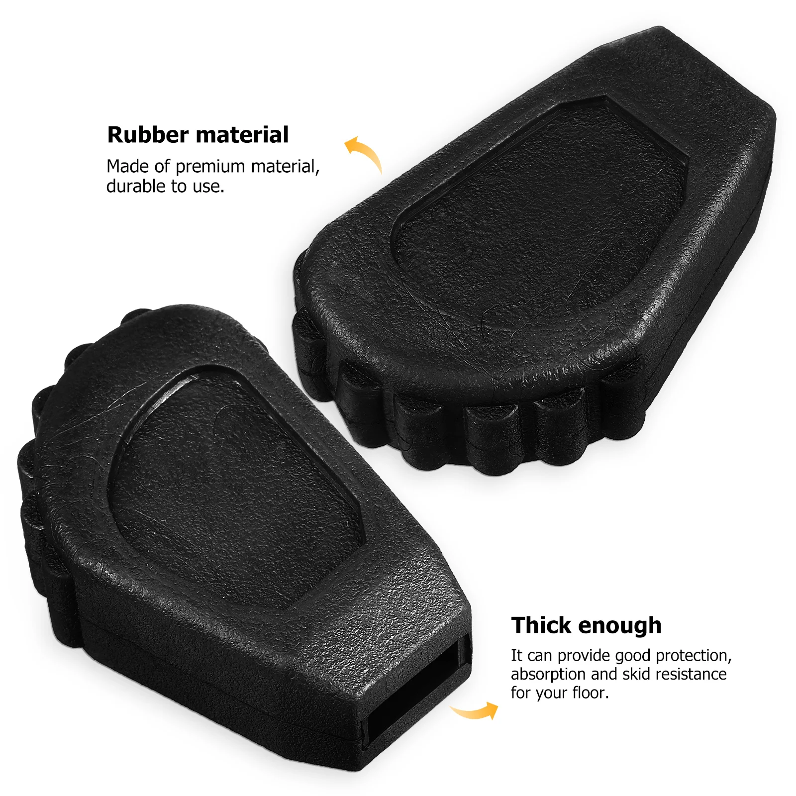 

6 Pcs Floor Mat Feet Drummer Stool Replacement Large Foot Pads Kit Leg Protectors Rubber Bracket