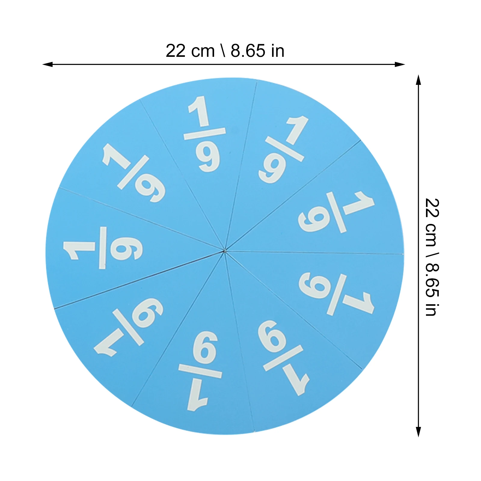 

Mathematical Fractions Circle Teaching Tools Magnetic Circles Tiles Manipulatives Paper Card Magnets for Child