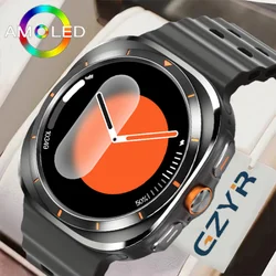 2024 Nieuw Voor Samsung Galaxy Watch 7 Classic Smart Watch Mannen Vrouwen Custom Dial Hd Amoled Voice Call Nfc Gps Tracker Sporthorloges