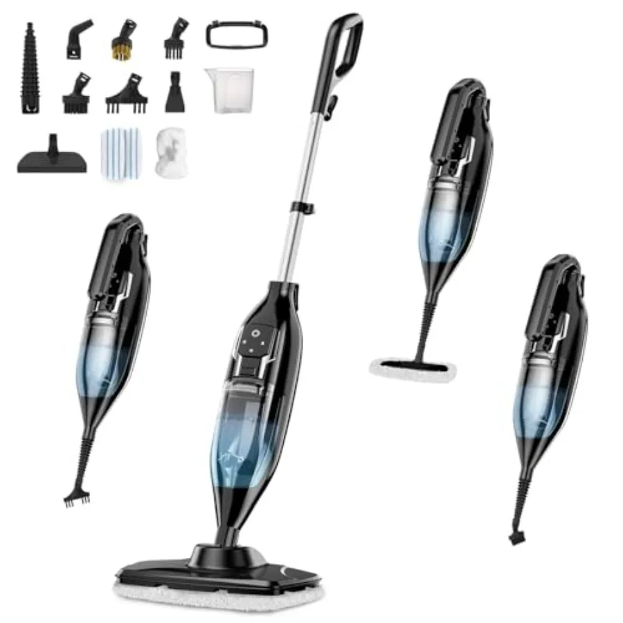 

Steam Mop 12-in-1 Powerful Handheld Steam Cleaner Detachable Steam Mops for Floor Cleaning 565ML Removable Tank 23FT Power Cabl