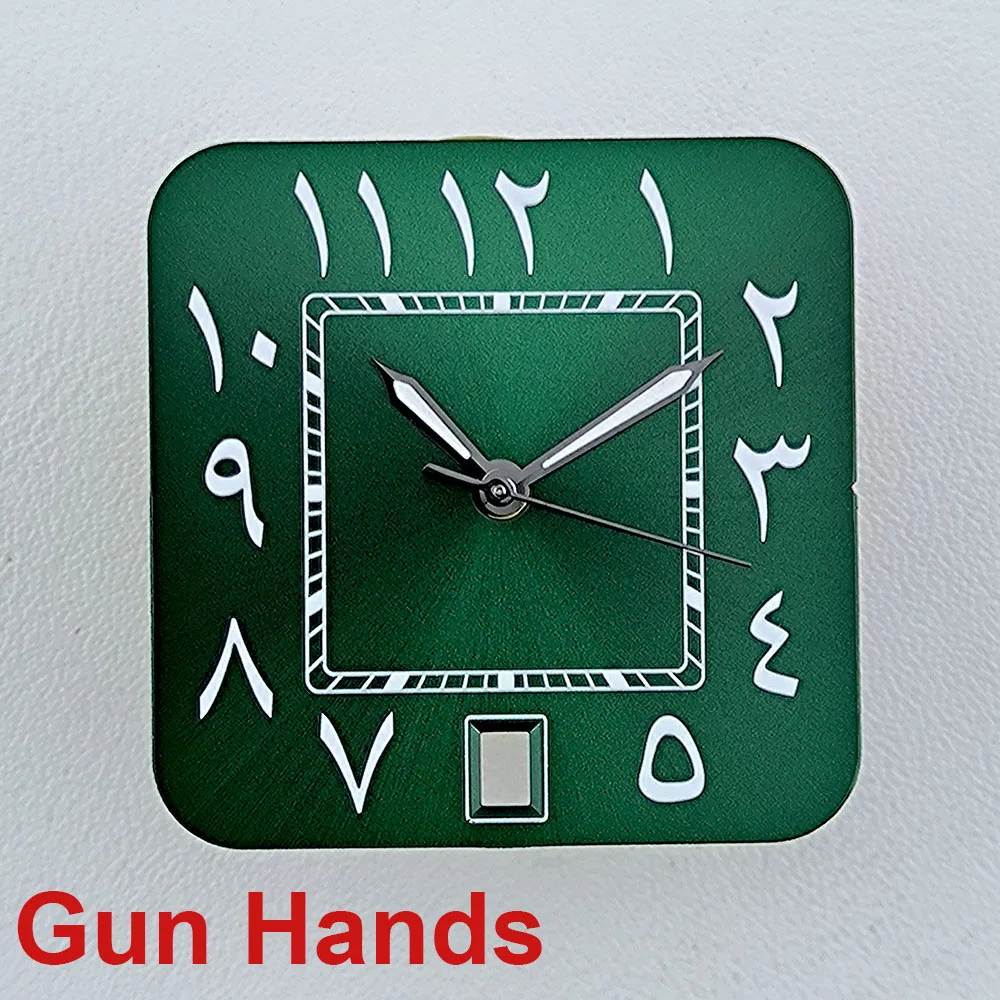 NH35 square dial Watch dial Custom logo Arabic Numeral men's watch dial fit N H35 date at 6 o'clock movement watch accessories