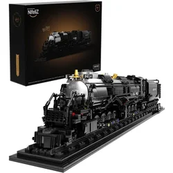 Big Boy Locomotive, Articulated Steam Locomotive Building Block Set, Legendary Steam Train Display Kit for Gift Giving