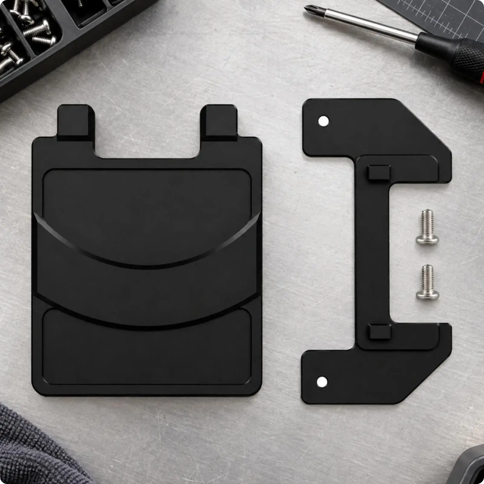 CNC-Machined Printer Baffle Plate Low-Profile X1 P1P Filament Wipe Baffle for Workshop Tinkerers