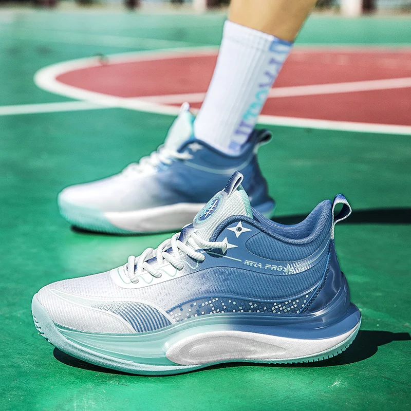 2024 New Men Women Basketball Boots Breathable Basketball Training Shoes Non Slip Training Sneakers Comfortable Outdoor Sneakers