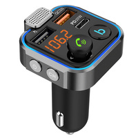 FM Transmitter Bluetooth-Compatible 5.0 PD 20W QC3.0 Wireless Hands-Free Car Kit Hands-Free MP3 Player Radio Car Quick Charger