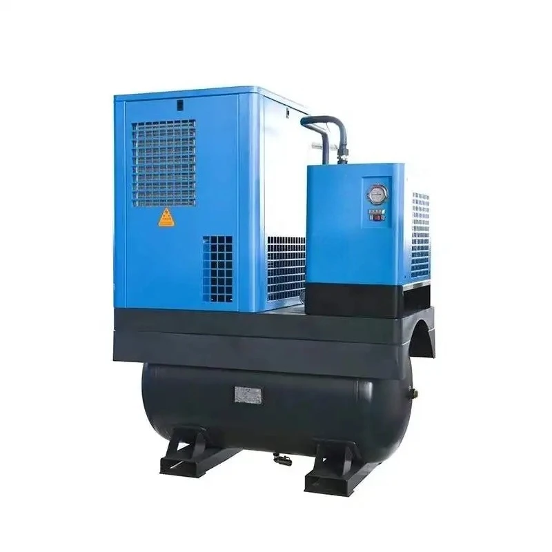 15kw 10H p l aser cutting Integrated Screw Air Compressors High Precision Silent Screw Compressor with air Dryer and tank