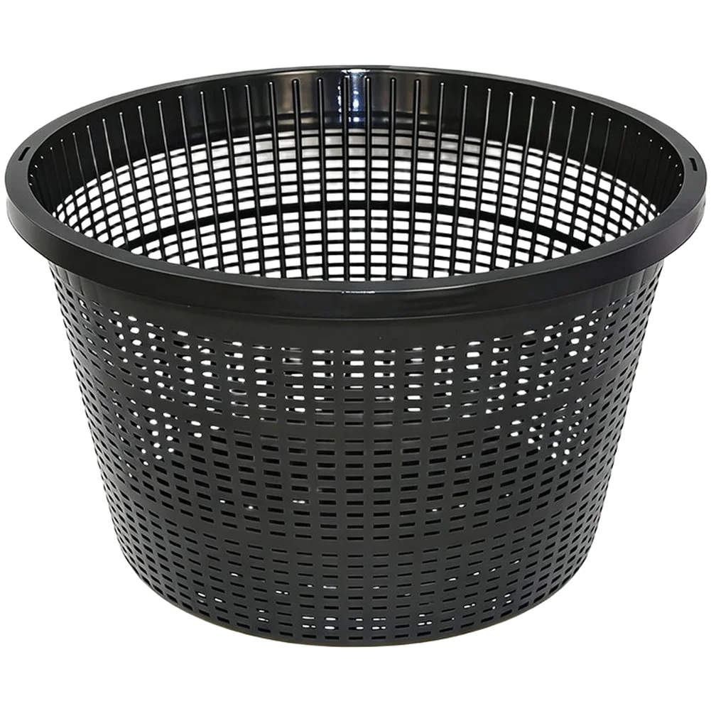 Round Pond Basket for Live Aquatic Plants with 8.5 Inch Outer Diameter Mesh Net and Reinforced Edge for Long Term Submerged Use