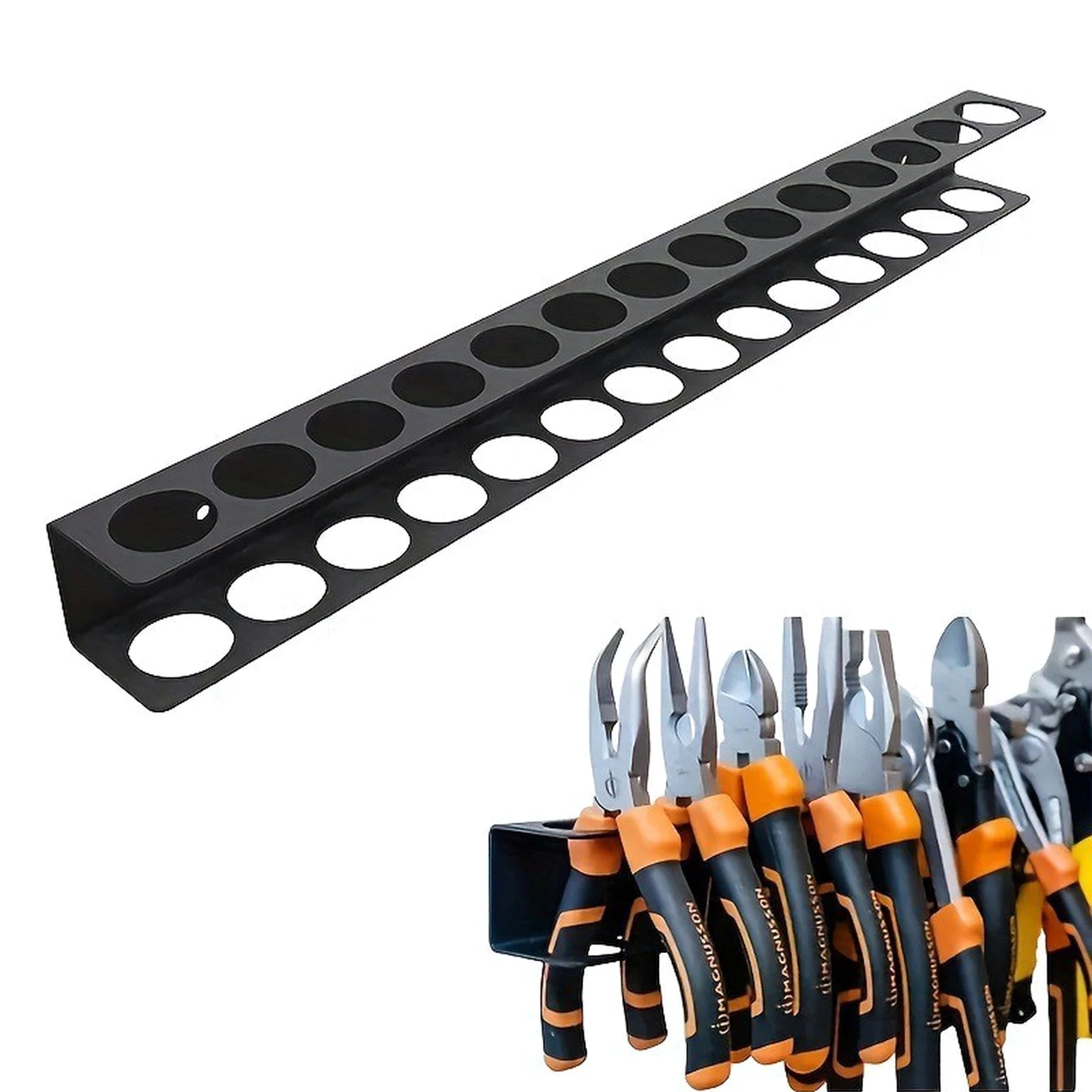 Garage Tool Storage Rack with Large Bearing Capacity Screwdriver Key Holder Suitable for Workbench Toolshed