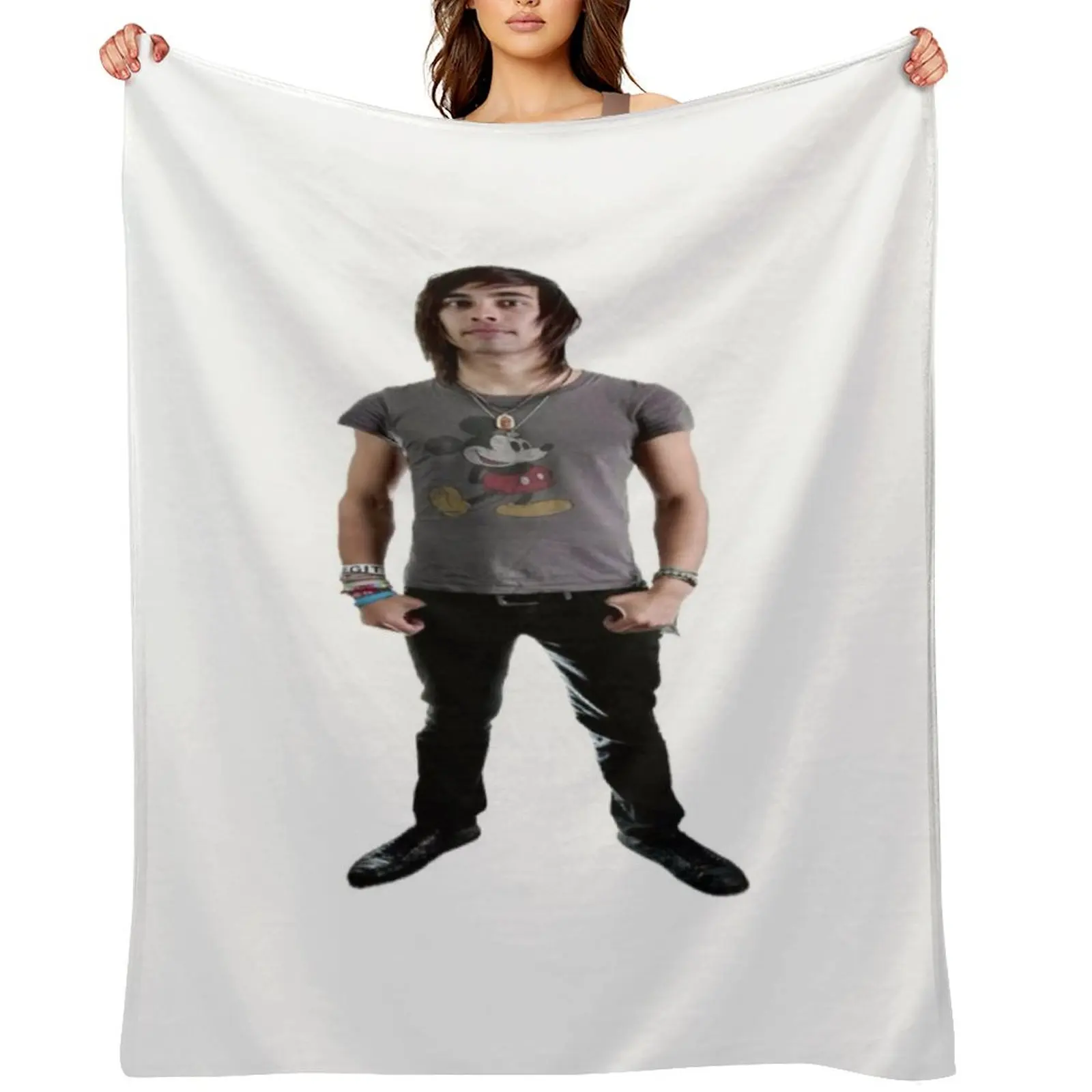 

Vic Fuentes Throw Blanket Sofa Quilt Custom Personalized Gift Thermals For Travel Blankets