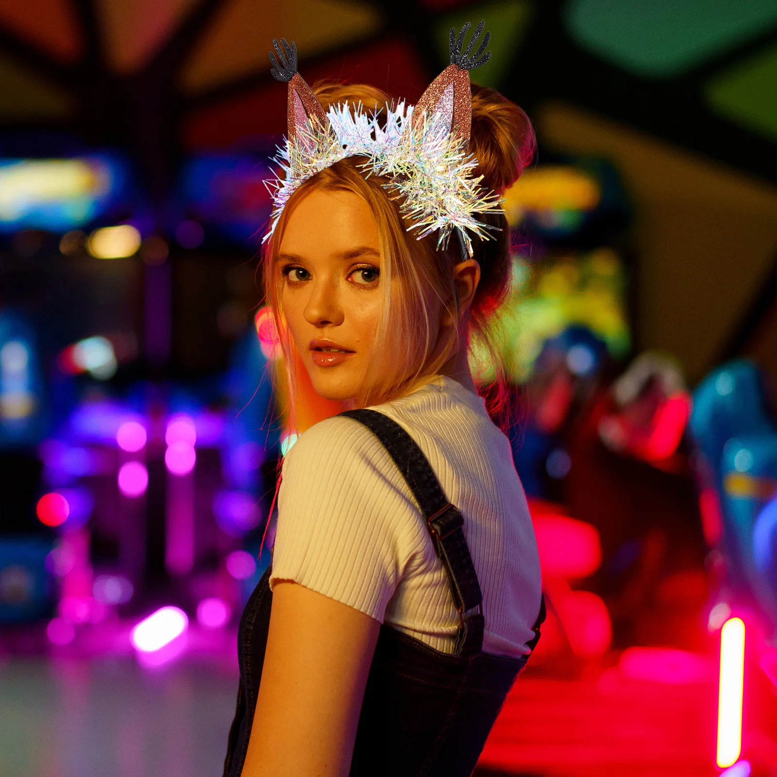 قطعتان من غطاء الرأس المزخرف على شكل سنجاب صغير لأداء الحفلات، إكسسوار شعر إبداعي أنيق