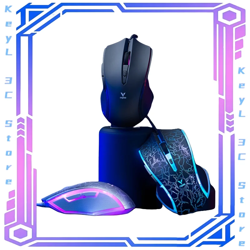 V20s Wired Mouse Bass Game Low Delay E-Sports Special Fast Response Macromechanical Peripheral Computer Office Ergonomics Gift