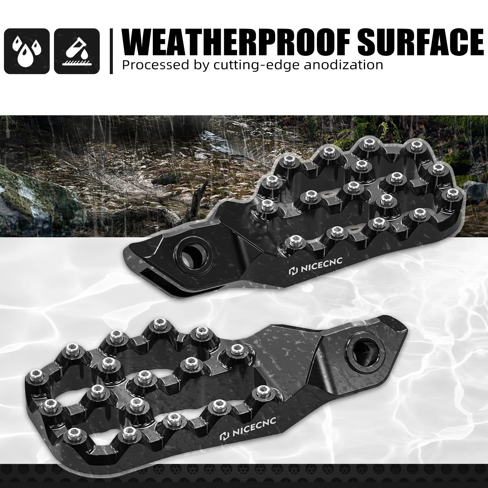 

For Husqvarna TE 300 TE 250 FE 250 FE 350 FE 450 FE 501 2024 TC 125 FC 250 TX 300 2023-2024 Offset Foot Pegs Footrests Extender