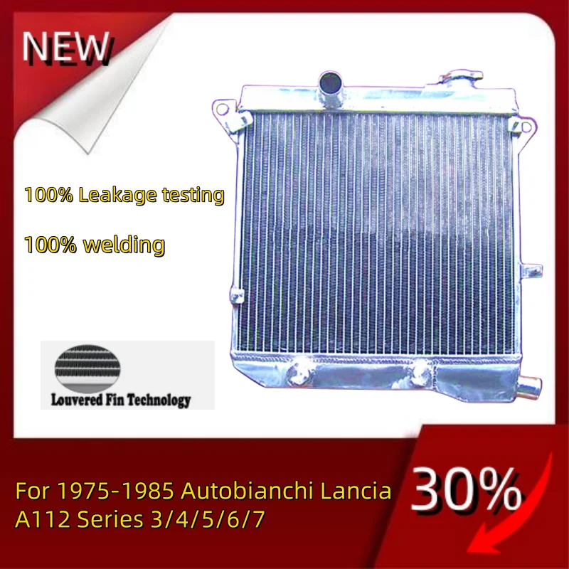 

For 1975-1985 Autobianchi Lancia A112 Series 3/4/5/6/7 Core Racing Cooling Radiator Full Aluminum 1975 1976 1977 1978 1979 1980