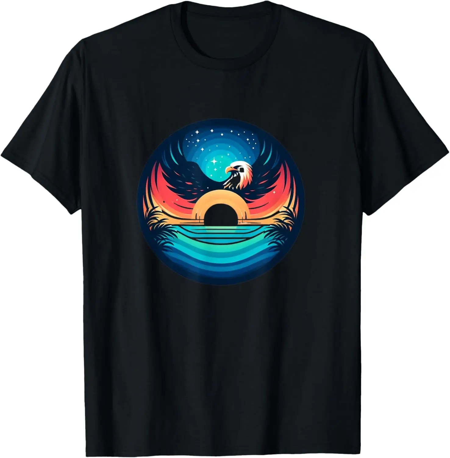 sea Cool Retro eagle in Sunglasses 70s 80s 90s eagle T-Shirt