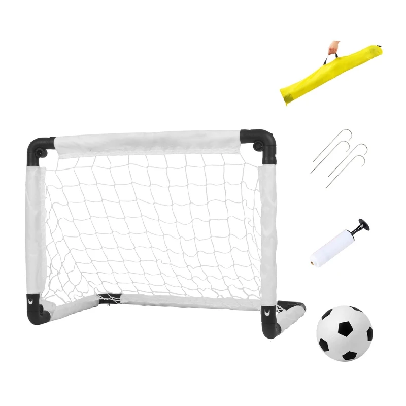 Foldable Football Goals Kid Soccer Goals Portable Soccer Ball Net Training Equipment for Kids Youth Adult Durable