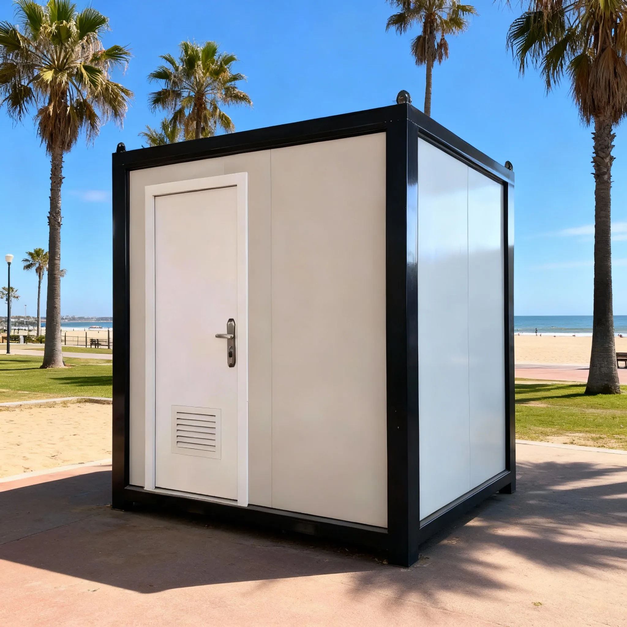Newly Prefab Toilet Portable Shower Toilet Prefabricated Bathrooms Construction Site Low Cost Movable Toilet Customized Sale