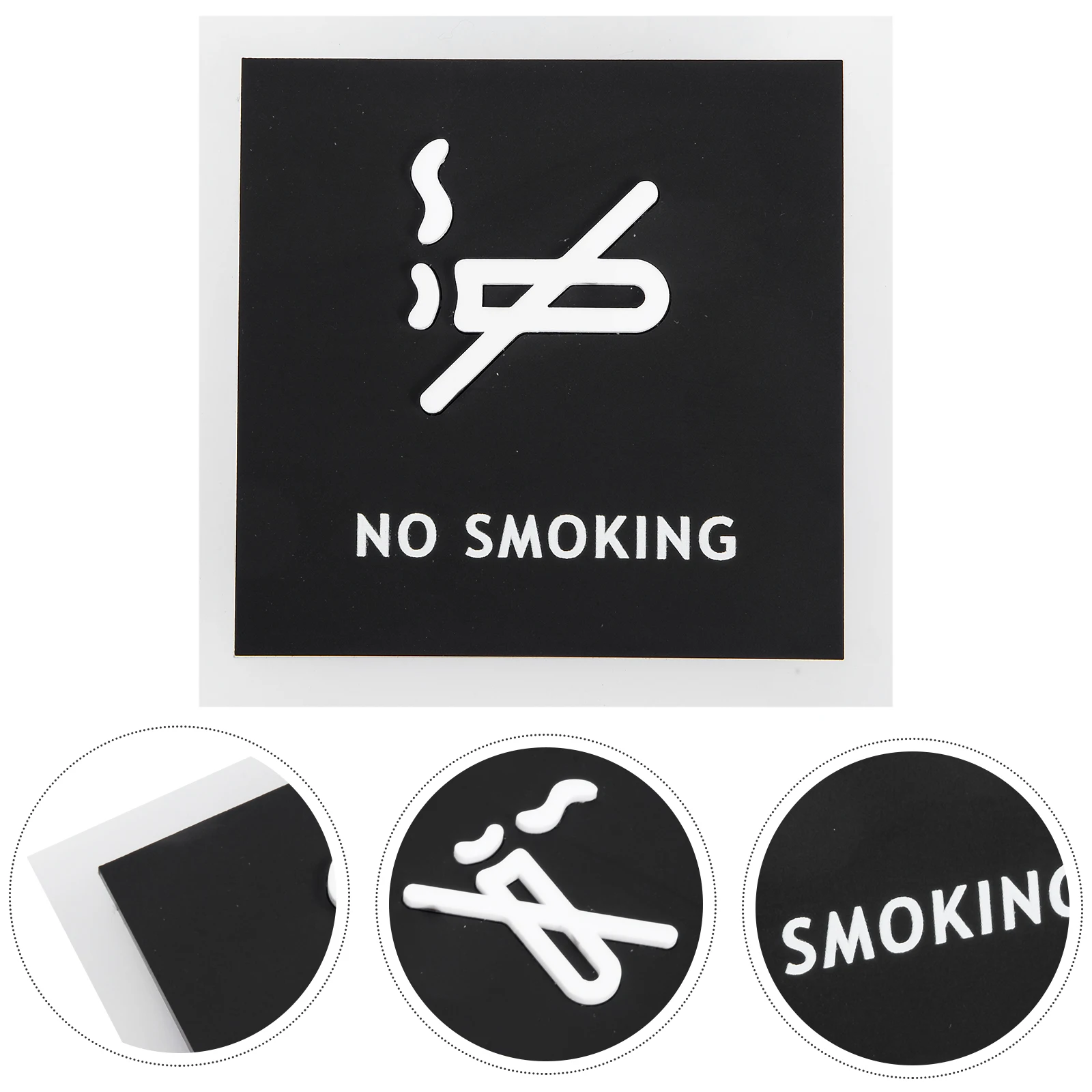 Wall Sign Acrylic For Home Office Restaurant Wedding Banquet No Smoking Doorplate Warning Board Public Indicator Notice
