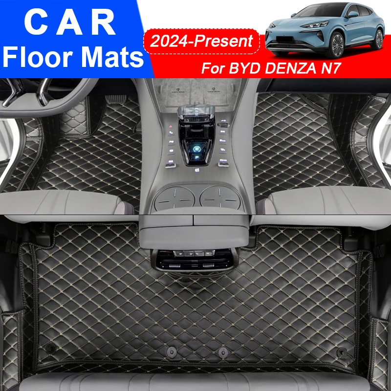 

For BYD DENZA N7 2024-Present Car Floor Mat 3D Full Surround Protect Liner Foot Pad Carpet PU Leather Waterproof Auto Accessory
