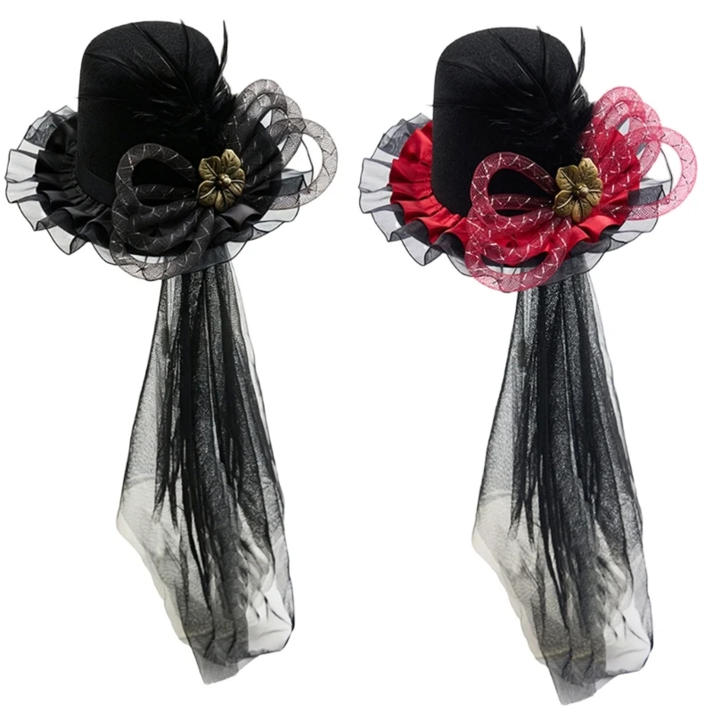 

Flapper Headpiece With Artificial Flower And Tassels Secure Hairpin Fastening Mechanism Y08E