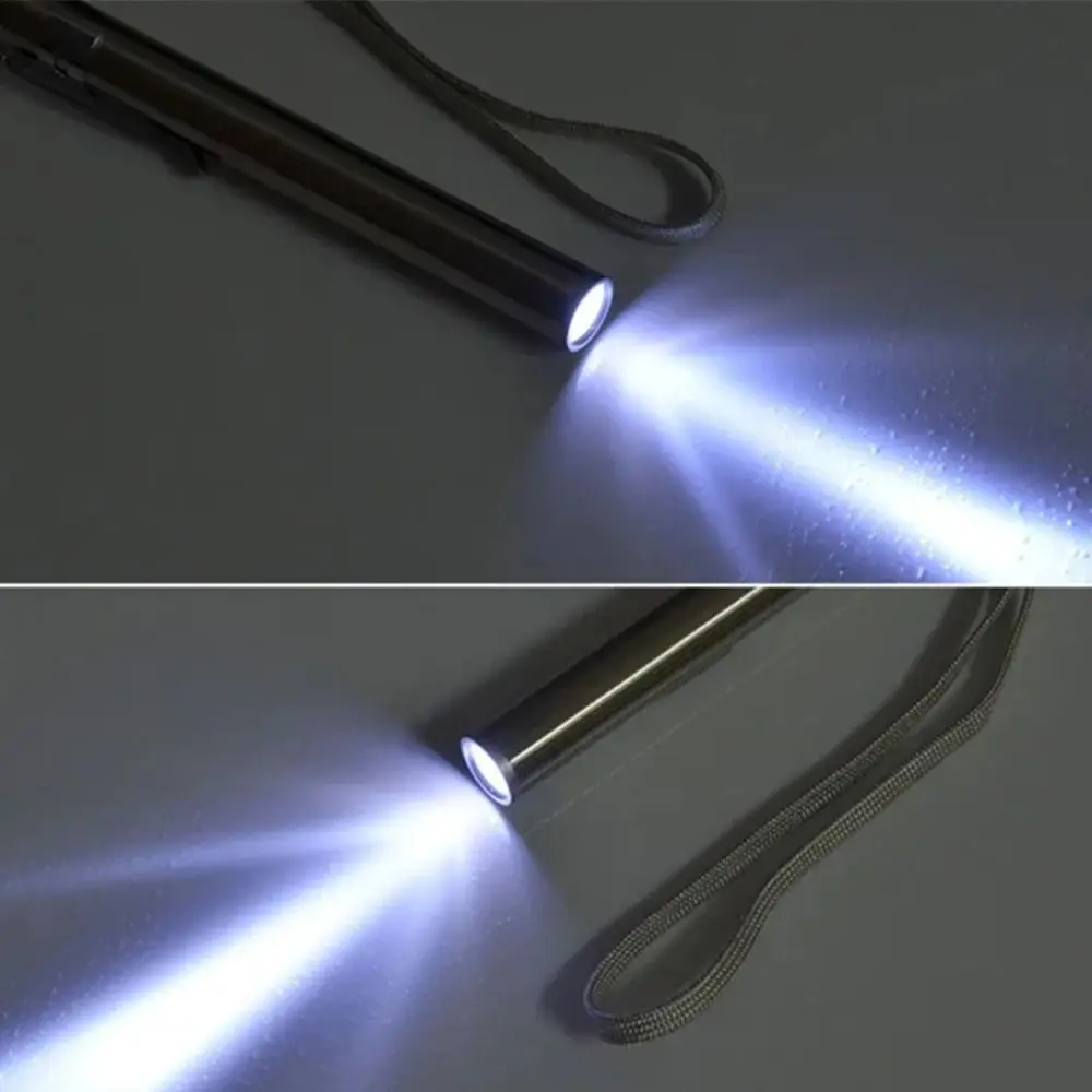 Professional Portable LED Pen Light USB Rechargeable Stainless Steel Clip Pocket Flashlight Rechargeable LED Home