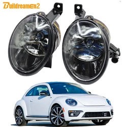 2 X 9006 Car Front Fog Light Assembly For Volkswagen VW Beetle 5C1/5C7 R-Line 2011 2012 2013 2014 2015 2016 2017 2018 2019
