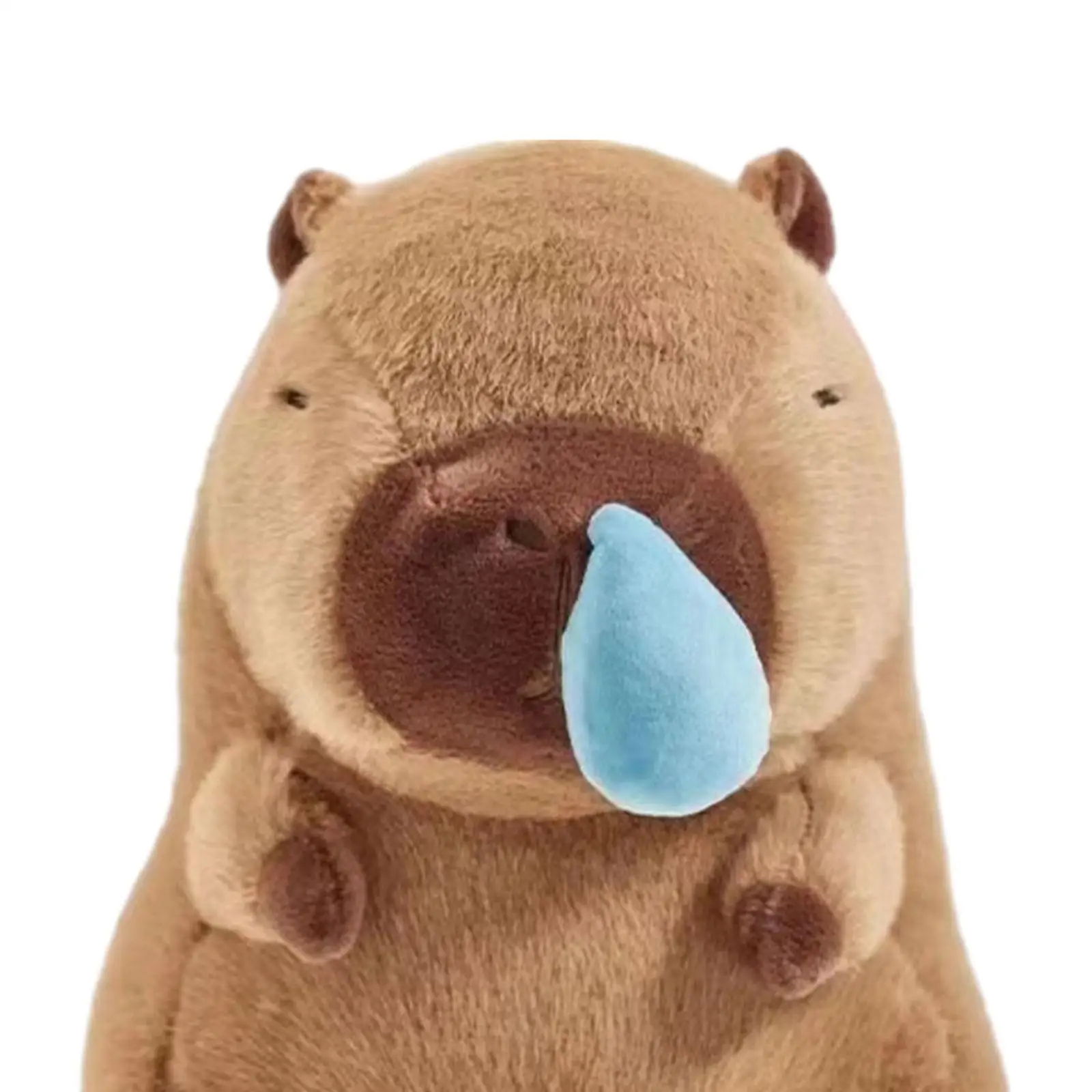 Giocattolo di peluche capibara con ritiro di moccio Simpatico peluche giocattolo capibara