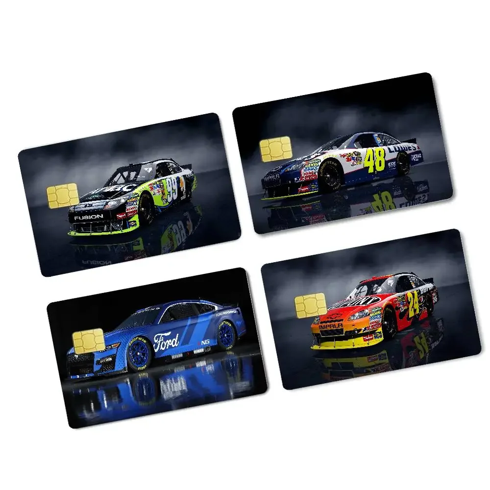 

N-NASCARS гоночный автомобиль аниме передняя крышка пленка наклейка кожа для кредитной дебетовой карты маленький большой чип