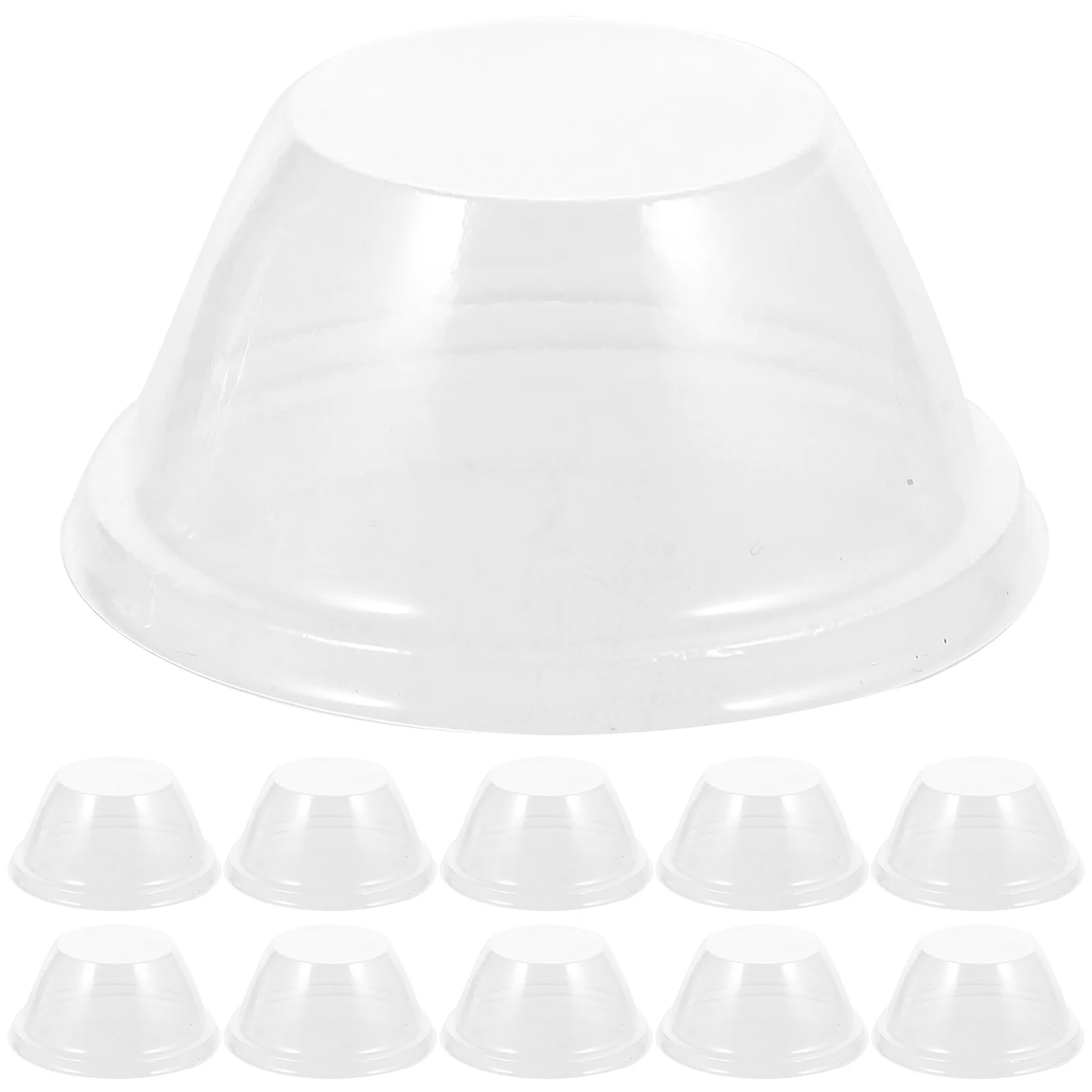 100 Pcs Seedling Cover Germination Protective Plants Dome Garden Hydroponics Protector Plastic Planter Grow Domes