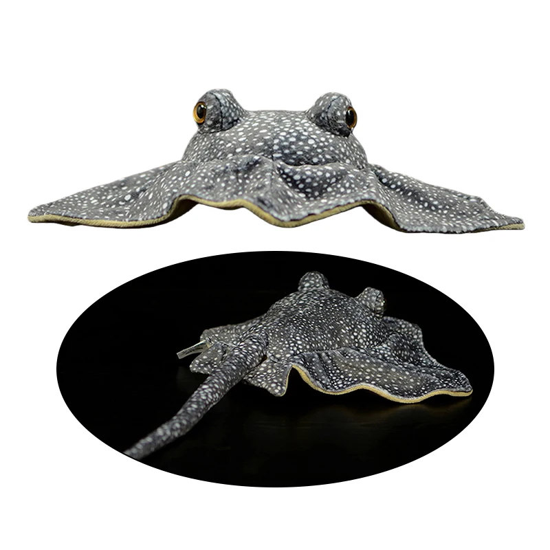 Aquatic Animal -Bionic Manta Ray Stingray Toy Relief Desktop Decoration Sea Creature Spotted Eagle Ray Carfts Christmas Gift