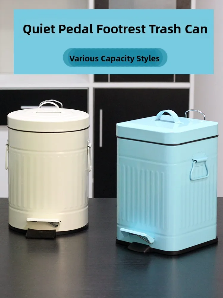 

European Sle High Aesthetic Footoperated Tra Can with LidFor KitchenLiving RoomUsage Silent Tra CanDomistore Tra Can