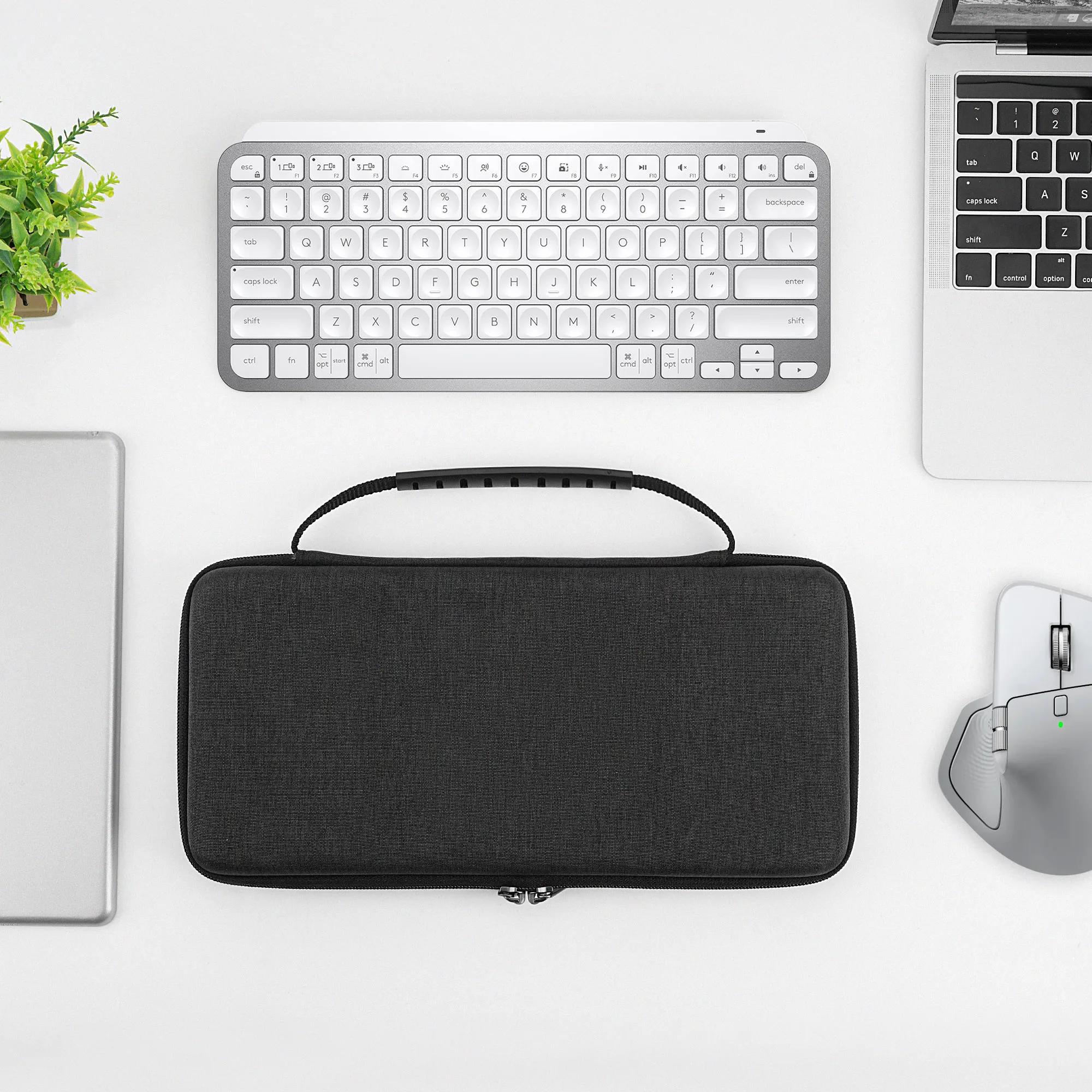 Twardy futerał Geekria EVA na Logitech MX Keys Mini Apple Magic Keyboard Bezprzewodową Kompaktową Klawiaturę Bluetooth, Odporna na Wstrząsy Torba Podróżna — zdjęcie produktu 6