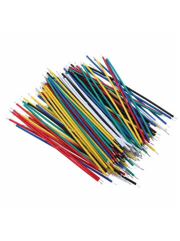 120PCS/set 24AWG Tin-Plated Breadboard PCB Solder Cable 24AWG 8cm Fly Jumper Wire Tin Conductor Wires 1007-24AWG Connector Wire