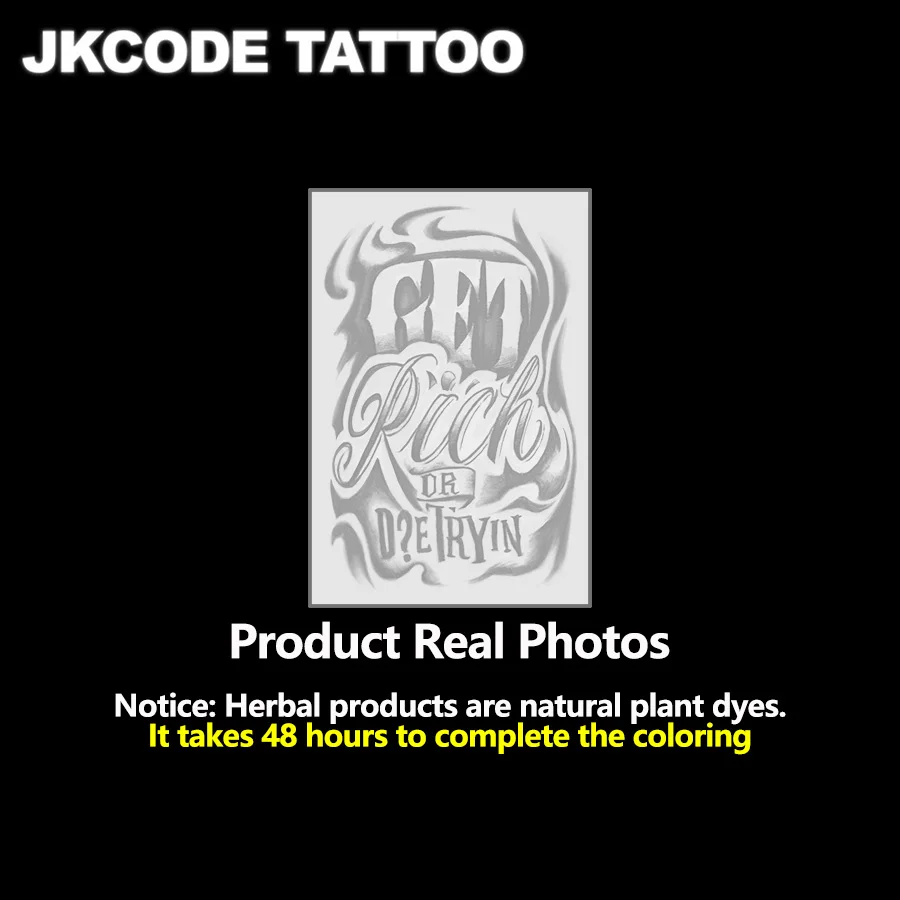 وشم شبه دائم |     الطوطم المحظوظ، نمط الكتابة على الجدران، وشم على طراز الهيب هوب السريع الغني، وشم الرقبة |     طلاء الجسم المقاوم للماء للجنسين، وشم مؤقت مقلد، وأنماط نباتية، وشم أصابع، وشم سحري، يمكن أن يمتد لمدة 1-2 أسابيع