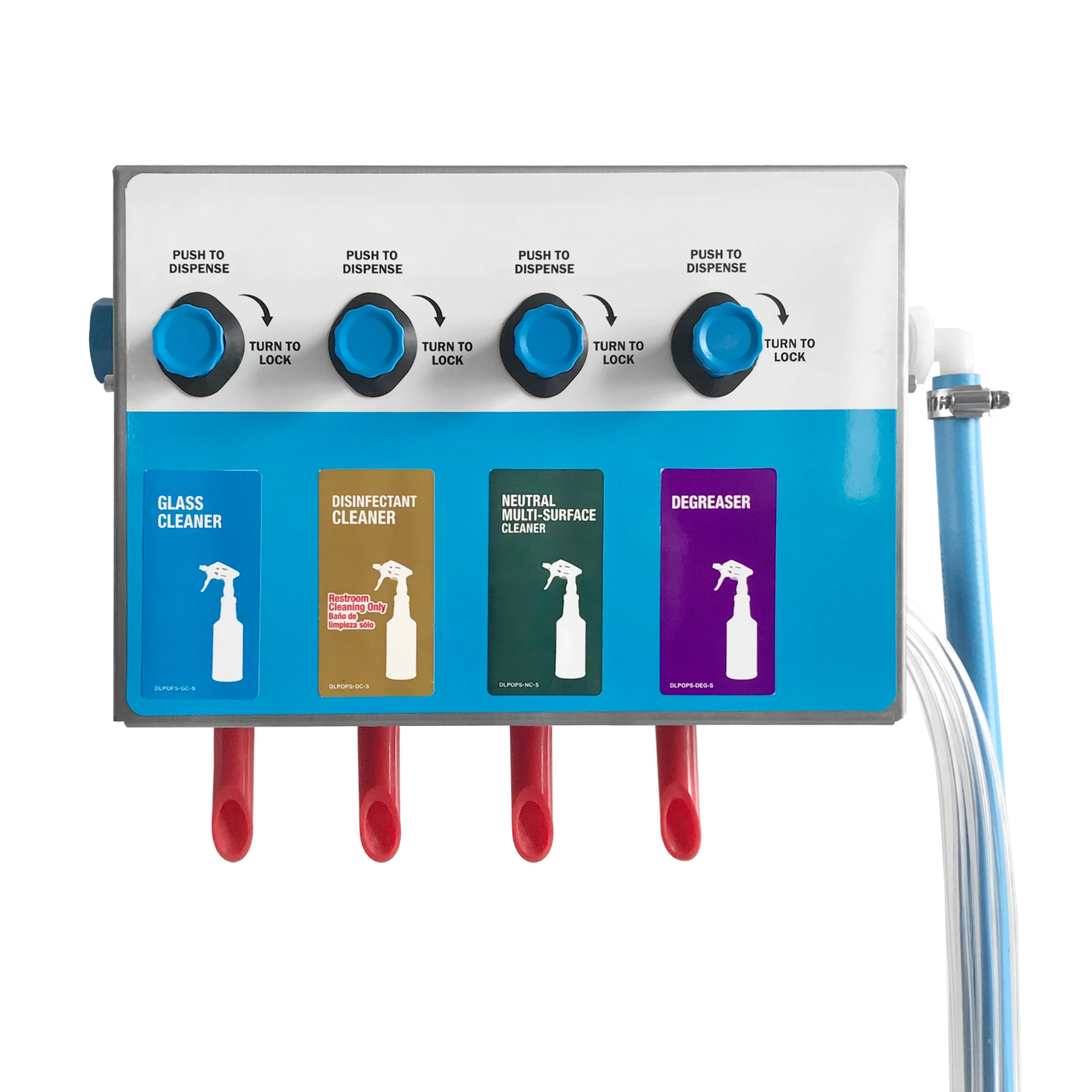 موزع زجاجة رذاذ 4 منتجات، نسبة كيميائية للسوبر ماركت، مطعم، 8134-4B-1G