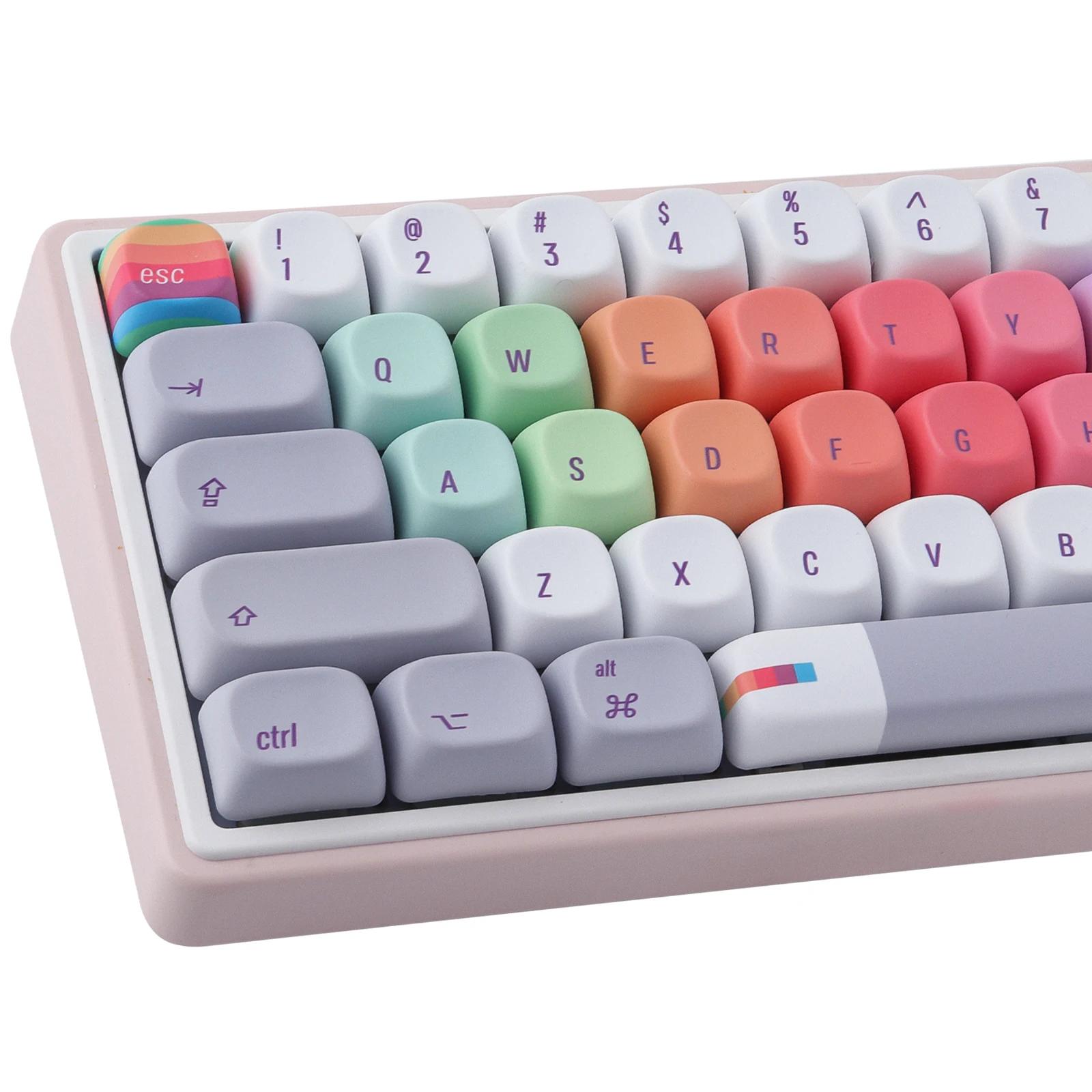 

PBT keycaps 131 keys MOA Profile Colorful Programmer KeyCap Dye-Sublimated For Mechanical Keyboard
