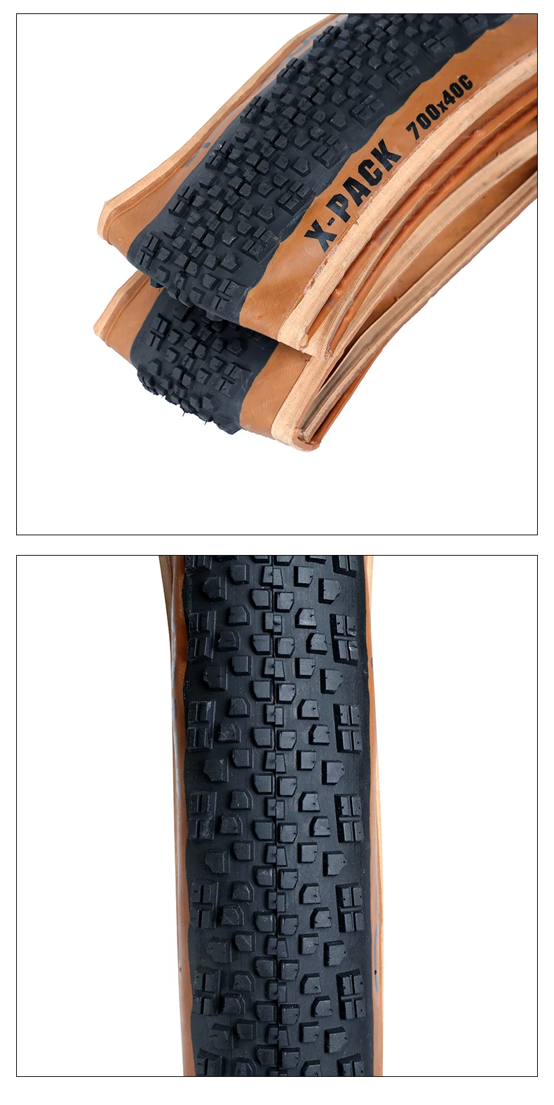 ONTRACK FALTBAND GRAVEL 700X38C 700X40C 700X45V X-PACK 30TPI HAUT BRAUN WAND SCHWARZ – Detail 7