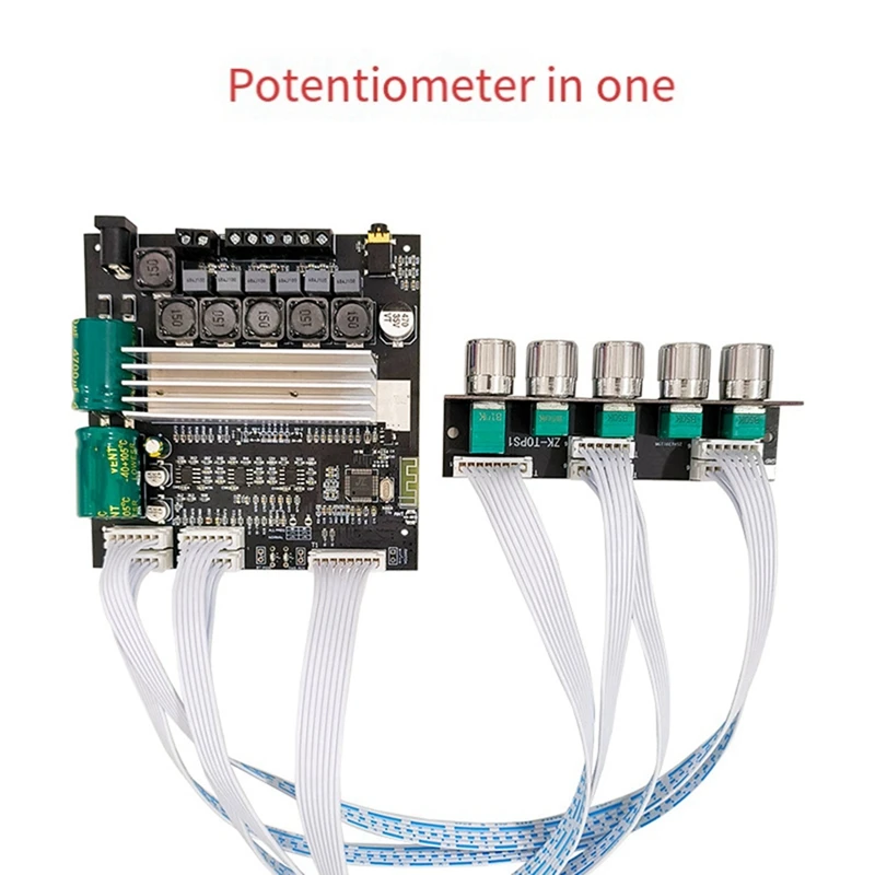 ZK-TB22P 5.1 Bluetooth 50W Left And Right Channel Amplifier Board Parts With 100W Subwoofer For Sound Box