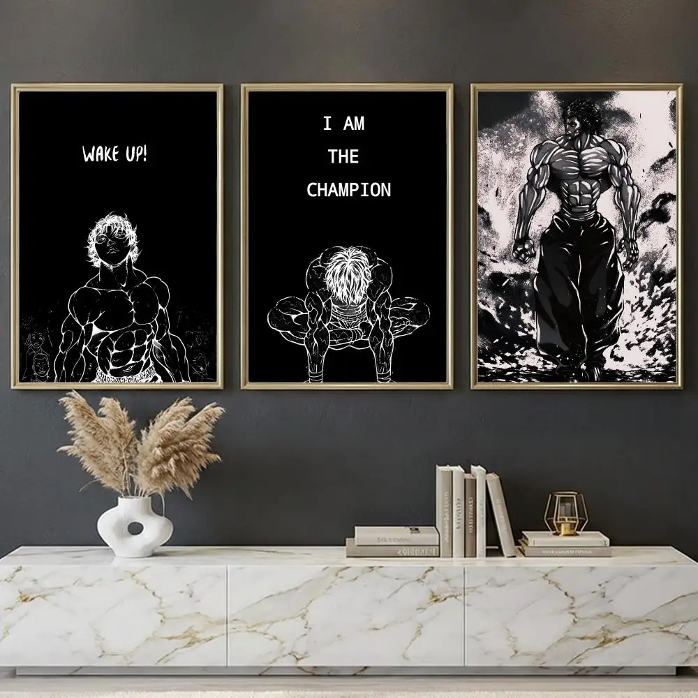 Baki Poster --HD-- Self-Adhesive Waterproof High-Toughness Universal Wall Decor